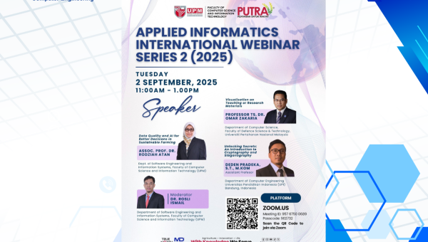 Dosen Teknik Komputer UPI Menjadi Pembicara pada Applied Informatics International Webinar Series 2 (2025)